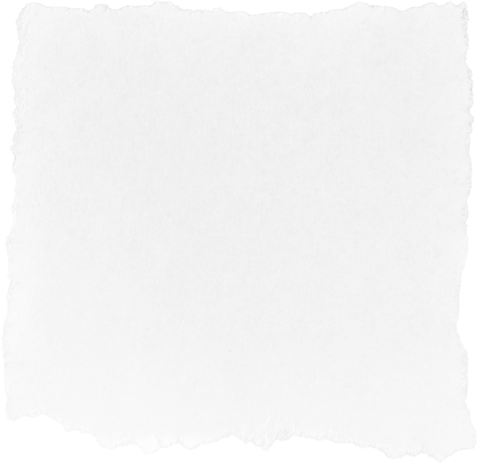 White Torn Square Paper